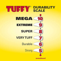 TUFFY - World's Tuffest Soft Dog Toy - Alien Green-Squeaker- Multiple Layers. Made Durable, Strong & Tough. Interactive Play (Tug, Toss & Fetch). Machine Washable & Floats