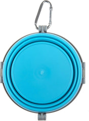 Loving Pets - Bella Roma Portable Travel Dog Bowl Collapsible Dog Food & Water Bowl (Blue)