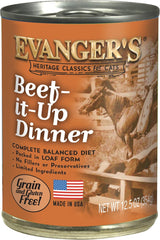 Evanger's Heritage Classics Beef It Up Dinner for Cats - 12, 12.8 oz cans