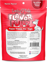 Loving Pets Flavorfullz Filled Treats for Dogs, Bacon 6 oz.