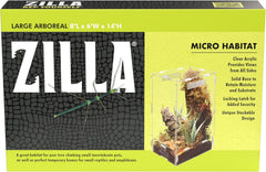 Zilla Micro Habitat Terrariums with Locking Latch Arboreal, Large