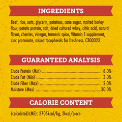 Zuke’s Mini Naturals Soft And Chewy Dog Treats For Training Pouch, Natural Treat Bites With Beef Recipe