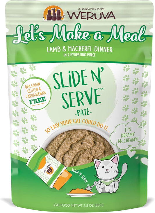 Weruva Wet Cat Food, Lets Make a Meal with Lamb and Mackerel Pate (Pack of 12)