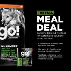 GO! DOG SENSITIVITIES LIMITED INGREDIENT GRAIN FREE SHREDDED TURKEY 12.5OZ, 12 PACK