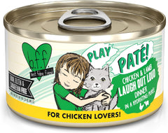 Weruva B.F.F. Play - Best Feline Friend Paté Lovers, Aw Yeah!, Chicken & Lamb Laugh Out Loud with Chicken & Lamb