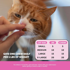 Pet Honesty Cat Multivitamin Chews - Cat Treats for Health + Immune, Cat Joint Support, Skin & Coat, and Digestion | Omega 3s, Lysine for Cats, Cat Probiotic, Cat Vitamins - Chicken (90-Day Supply)