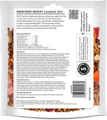 Zilla Pet Reptile Mix Omnivore Food Medley Diet, 4 oz
