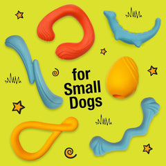 Nylabone Springa Interactive Dog Toy for Small Dogs - Lightweight Flexible Floatable Dog Tug Toy for Creative Play & Dog Exercise