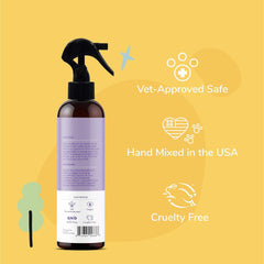 kin+kind Dog Deodorizing Spray - Safe, Natural, & Easy to Use Pet Odor Eliminator, Premium Cat/Dog Detangler Spray Formula Made w/Aloe, Dog Deodorizer for Smelly Dogs/Cats Made in The USA