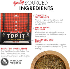 Grandma Lucy's Top It Beef Stew Pet Food Topper with Probiotics - 4oz