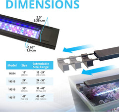Fluval Sea Marine 3.0 LED Aquarium Lighting for Coral Growth, 22 Watts, 15-24 Inches