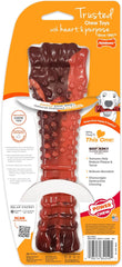 Nylabone Textured Bone Power Chew Toy for Dogs, Durable & Tough Dog Toys for Aggressive Chewers, Beef Jerky Flavor