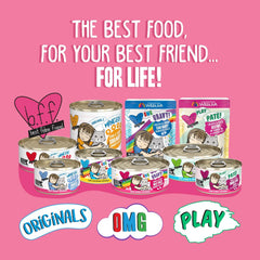 Weruva B.F.F. OMG - Best Feline Friend Oh My Gravy!, Tuna & Beef Belly Rubs with Tuna & Beef
