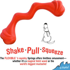 Nylabone Springa Interactive Dog Toy – Lightweight Flexible Floatable Dog Tug Toy for Creative Play & Dog Exercise