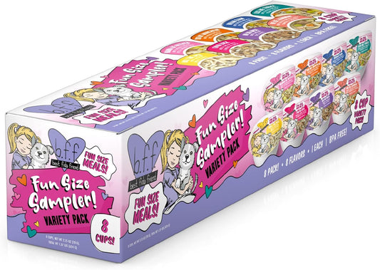 B.F.F. Best Fido Friend Fun Size Meal Variety Pack, Natural Wet Dog Food Cups by Weruva