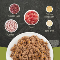 ACANA PREMIUM PATE Wet Cat Food, Tuna & Chicken Recipe in Beef Bone Broth