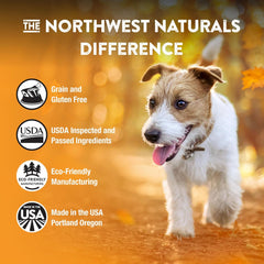 Northwest Naturals Freeze-Dried Chicken Dog Food - Bite-Sized Nuggets - Grain-Free, High-Protein, Raw Diet, Human-Grade Ingredients, All Natural, Healthy & Nutritious, Proudly Made in USA,