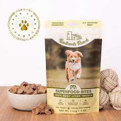 Superfood Bite, Freeze-Dried Raw Dog Treats - Protein Rich, Train & Reward, Traceable Single Ingredient by Katherine Heigl (Beef Liver)