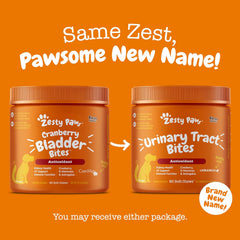 Zesty Paws Cranberry Supplement for Dogs - Bladder Control for Dogs - Urinary Tract Support - Cranberry Chews with D-Mannose, Vitamin B6 & L-Arginine - Immune & Gut Support - Bacon - 90 Count