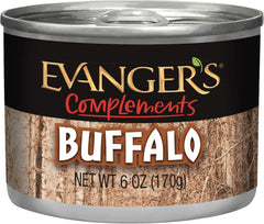 Evanger's Complements Buffalo for Dogs & Cats - 24, 6 oz Cans