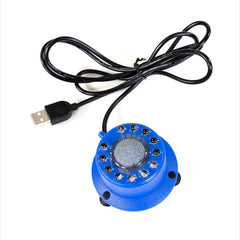 Penn-Plax Cascade Multi-Colored Rainbow LED Air Stone – Great Bubbler for Freshwater & Saltwater Aquariums – 2.5” Diameter