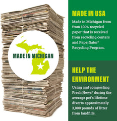Fresh News Recycled Paper, Original Pellet Cat Litter