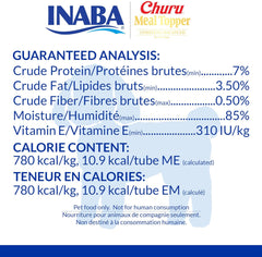 INABA Churu Meal Topper for Dogs, Complete & Balance, Creamy, Lickable Purée Dog Food Topper, 0.5 Ounce Tube, 24 Tubes (4 per Pack), Chicken with Pumkpin Recipe