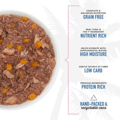 Tiki Cat Aloha Friends, Tuna, Tilapia & Pumpkin, Grain-Free & High Moisture, Wet Cat Food for All Life Stages