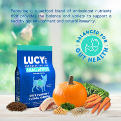 Lucy Pet Products Duck Pumpkin & Quinoa Small Bites Dog Food 4.5lb