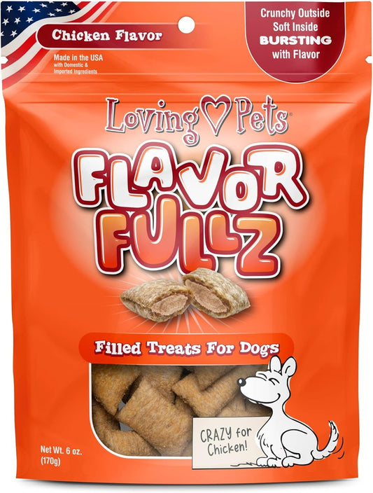 Loving Pets Flavorfullz Filled Treats for Dogs, Chicken 6 oz.