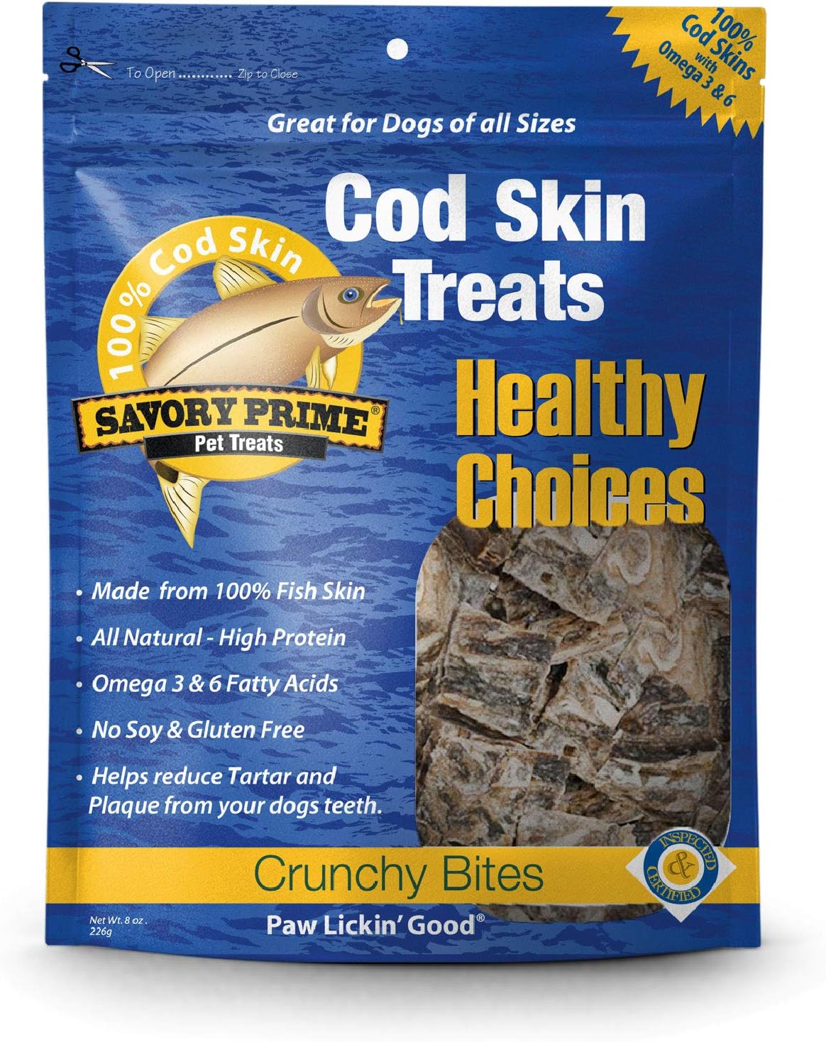 Savory Prime Cod Skin Crunchy Bites