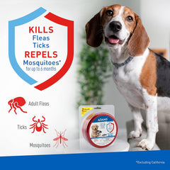 Flea & Tick Collar Plus for Dogs & Puppies |2 Pack |12-Month Protection |One Size Fits All Dogs & Puppies 12 Weeks and Older |Kills Fleas and Ticks |Repels Mosquitoes