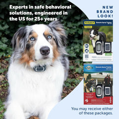 PetSafe Remote Spray Trainer, Dog Training Collar - 3 Modes: Tone, Vibration or Spray - Rechargeable and Water-Resistant Includes Citronella and Unscented Spray Refills - 300 Yards (900 Feet) Range