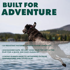 Playology Hound2O Outdoor Dog Toy for Water Adventures Bright Floating Rope Bumper for Throwing and Retrieving | Durable Toy Made from Non-Toxic Materials