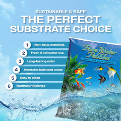 River Jack Aquarium Gravel - Non-Toxic, Colorfast, Vibrant Substrate for Aquariums, Terrariums, Ponds & Crafts