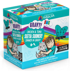 Weruva B.F.F. OMG - Best Feline Friend Oh My Gravy!, Seeya Sooner! with Chicken & Tuna in Gravy Cat Food