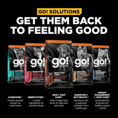 Go! Solutions Skin + Coat Care, Dry Dog Food, Large Breed Adult Salmon Recipe with Grains
