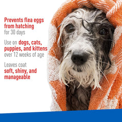 Flea & Tick Cleansing Shampoo For Dogs, Cats, 12 oz