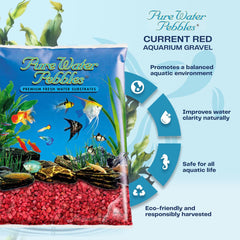 Currant Red Aquarium Gravel - 5 lbs - Non-Toxic, Colorfast, Vibrant Substrate for Aquariums, Terrariums, Ponds & Crafts