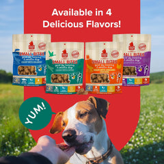 Plato Pet Treats Air Dried Small Bites Dog Treats, Natural Bite Sized Real Meat & Duck, Grain Free & High Protein, Made in the USA
