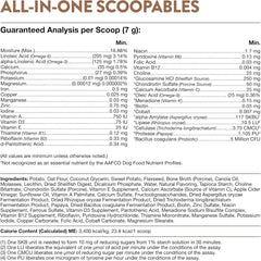 NaturVet Scoopables All-in-One Multivitamin for Dogs - Dog Vitamins and Supplements for Joint Support, Digestion, Skin & Coat Care & Immune - Hickory Smoked Bacon Flavor Vitamin Supplement | 11oz Bag