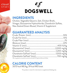 Dogswell Jerky Hip and Joint Dog Treats Grain Free Made in USA Only, Glucosamine and Chondroitin, Chicken