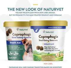 NaturVet – Coprophagia Stool Eating Deterrent Plus Breath Aid – Deters Dogs from Consuming Stool – Enhanced with Breath Freshener, Enzymes & Probiotics – 70 Soft Chews