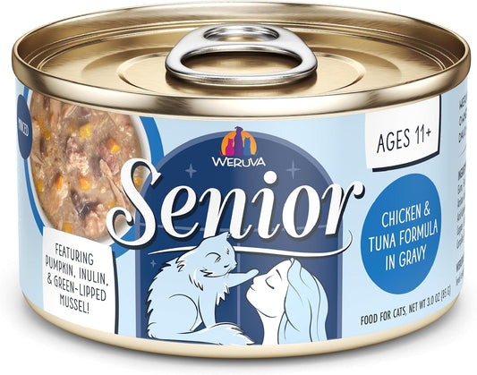 Weruva Cat Senior, Chicken and Tuna Formula in Gravy