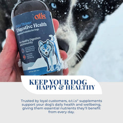 O.T.I.S. Wild Things Digestive Health Liquid Probiotic for Dogs – 8 fl oz – with Ancestral & Heritage Strains – Salmon Oil Base – Supports Gut, Immunity & Digestion