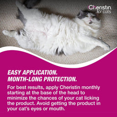 Elanco Cheristin Flea Treatment & Prevention for Cats | Fast acting topical flea treatment for cats over 1.8 lbs |