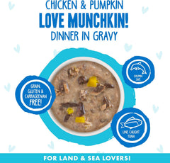 Weruva B.F.F. OMG - Best Feline Friend Oh My Gravy!, Love Munchkin! with Chicken & Pumpkin in Gravy Cat Food