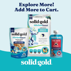 Solid Gold Air Dried Dog Food Toppers for Picky Eaters - Healthy Dog Treats Made with Real Chicken to Serve as Meal Topper or Dog Treat - Supports Muscle Growth, Immunity, and Healthy Digestion 1-lb