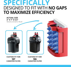 Fluval 107 Blue BioFoam MAX, Replacement Aquarium Filter Media