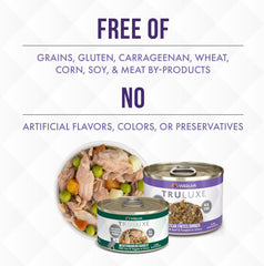 Weruva Truluxe Cat Food, Meow Me A River with Basa in Gravy 3-oz Can(Pack of 24)
